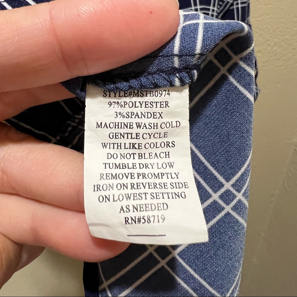 Notations Button Down Blouse Size M - image 6